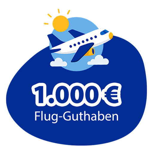 1.000€ Flug-Guthaben